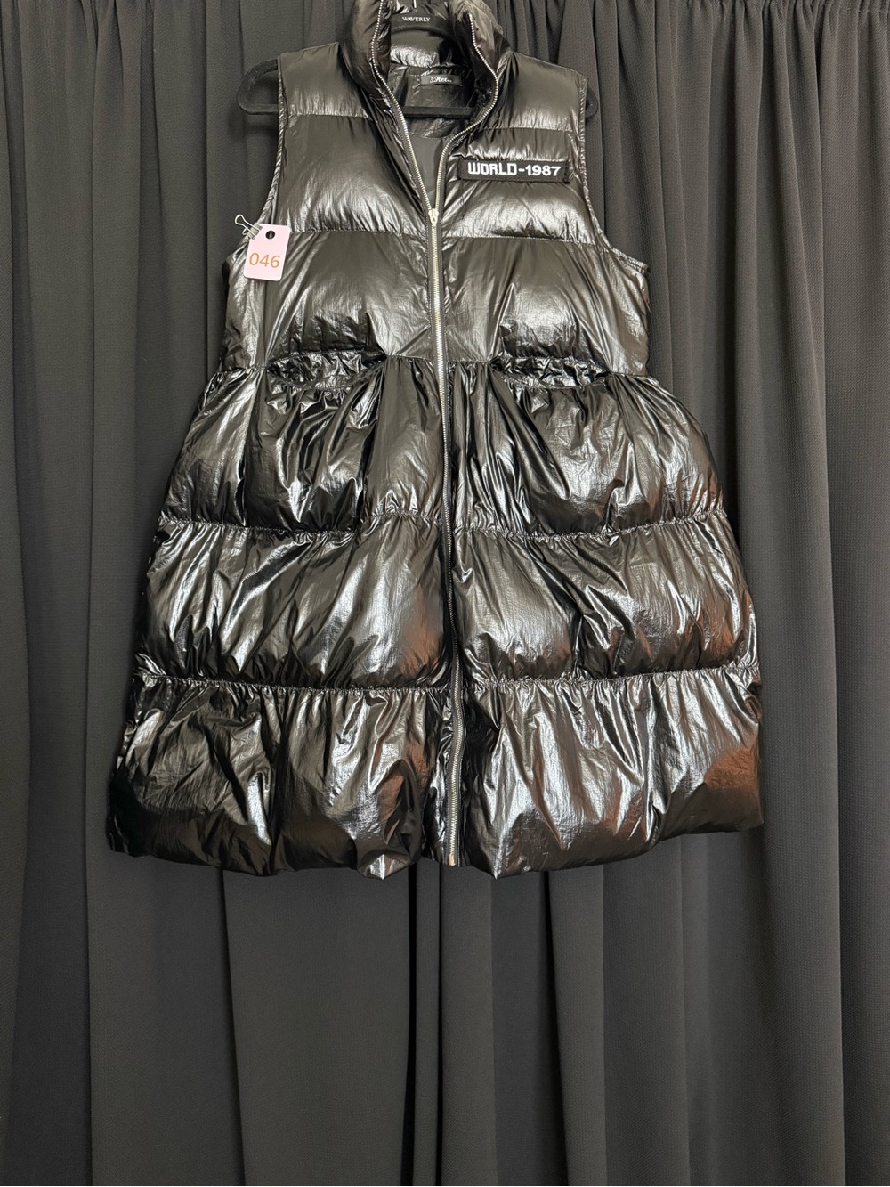 Women's Black Quilted Puffer Vest